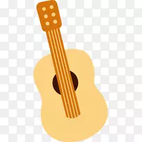 吉他乐器电吉他剪贴画彩色弦乐剪贴画