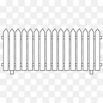 栅栏白色平面设计.篱笆峭壁