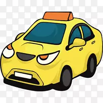 出租车汽车设计.创造性黄色出租车