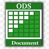电子表格OpenDocument剪贴画数据库图标