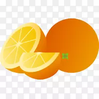 果汁打孔橙子夹艺术-水果橙剪贴画