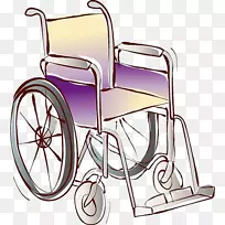 轮椅坐手绘轮椅