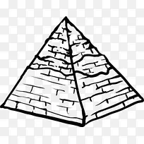 埃及金字塔吉萨古埃及手绘金字塔