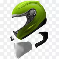 摩托车头盔自行车头盔滑板车绿色金属头盔