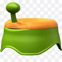 桌椅绿橙马桶