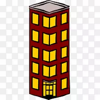 建筑摩天大楼剪贴画.平崖