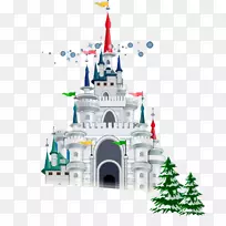 圣诞插画-城堡