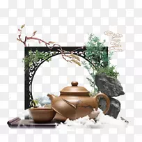 绿茶宜兴粘土茶壶茶具-茶文化