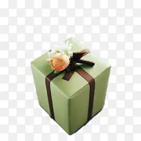 纸装饰盒-绿色礼品盒