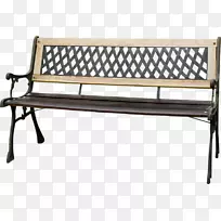 长凳花园家具金属露台空心座椅