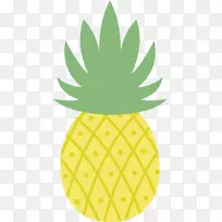 菠萝可伸缩图形剪辑艺术黄色卡通菠萝