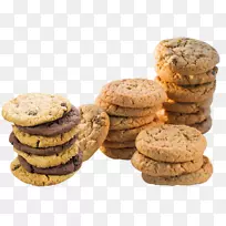 茶，安扎克饼干，奶油，燕麦片，葡萄干，饼干，面包店-饼干，png透明图像