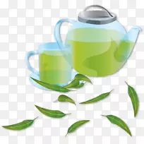 绿茶咖啡花茶茶壶绿茶