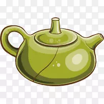 绿茶茶壶陶瓷壶绿茶