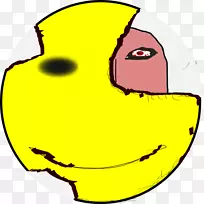 笑脸表情像素剪辑艺术-病态笑脸剪贴画