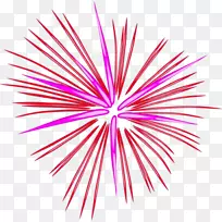 2016年圣帕布利托市烟花爆竹艺术-粉红烟花剪贴画