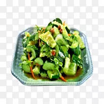 菠菜沙拉素食菜黄瓜沙拉