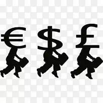 货币外汇市场货币符号剪贴画-大钱币剪贴画