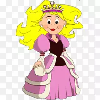 灰姑娘中年公主王妃剪贴画-卡通公主图片