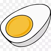 煎蛋鸡煮蛋夹艺术半圆