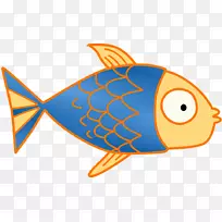 海鲜鱼夹艺术-可爱的三文鱼剪贴画
