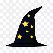 魔术师帽子剪贴画-扫帚夹上的女巫