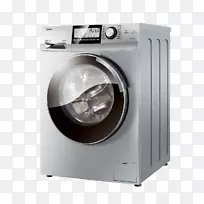 海尔洗衣机、家用电器、百科-海尔洗衣机设计材料自由拉饰。