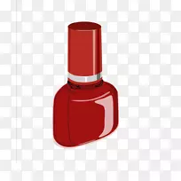 指甲油化妆品口红-红色指甲油