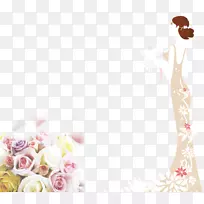 新娘婚礼壁纸-卡通新娘