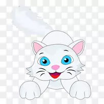 猫狗猫夹艺术-白猫鼻子