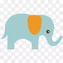 印度象非洲象剪贴画-绿象剪贴画