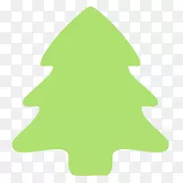 杉木云杉圣诞树绿色字体-圣诞节雪佛龙悬崖