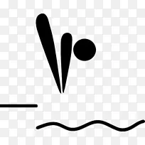 2012年夏季奥运会跳水标志剪贴画-跳水剪贴画