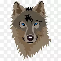 灰狼剪贴画-可爱的狼人剪贴画
