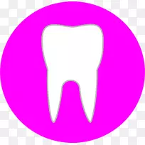 牙齿病理学牙科剪贴画.明亮的牙齿剪贴画