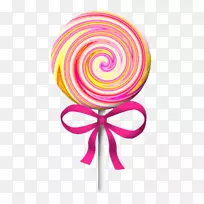 棒棒糖棉花糖甜食卡通大粉红棒棒糖