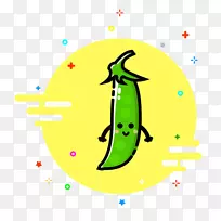 绿色果蔬豌豆-小豌豆绿色蔬菜