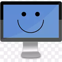 笔记本电脑剪贴画-微笑显示