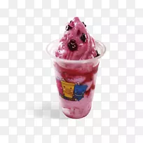 冰淇淋圣代牛奶冻酸奶蓝莓冰淇淋牛奶