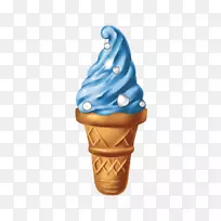 冰激凌蛋挞-蓝色冰淇淋