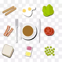 早餐欧洲美食剪贴画-外国早餐