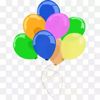 气球派对生日剪贴画-派对装饰