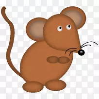 电脑鼠标卡通-可爱的小老鼠