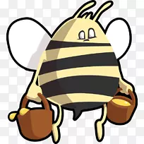 蜜蜂剪贴画-蜜罐剪贴画