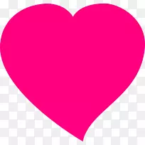 心脏自由剪贴画-粉红色心脏图像