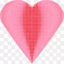 qr代码条形码信息2d-代码-粉红色心脏图像