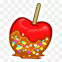 俱乐部企鹅娱乐公司糖果苹果剪辑艺术-糖果苹果剪贴画