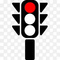 交通信号灯夹艺术.红色交通灯