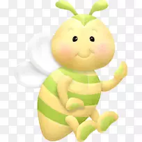 蜜蜂昆虫大黄蜂剪贴画绿蜂