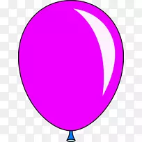 粉红气球免费剪贴画-卡通气球图片